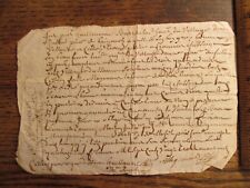Antique Ephemera Signed French Document France 1723 w/ Fancy Stamp picture