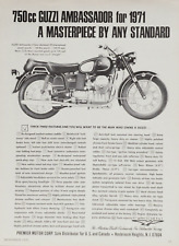 1971 Moto Guzzi Ambassador 750 Motorcycle Print Ad picture