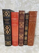 5 Franklin Library Books, Pulitzer Prize Leather Bound 22K Gold Gilt #10 of 15 picture