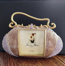 Vintage Ashleigh Manor Purse Picture Frame 2.25” x 2.25” Lavender picture
