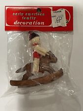 Vintage Commodore Christmas Wooden Ornament Decoration American Family Sealed picture