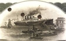 Antique 1910s Titanic International Mercantile Marine Stock Certificate Green #1 picture