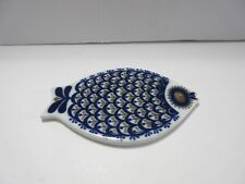 Vintage Porsgrund Norway Ceramic Fish Shaped Trivet Wall Decor 8