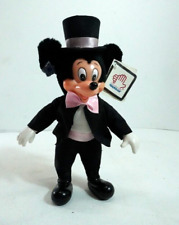 Vintage Mickey Mouse Doll  Wearing Tux & Top Hat, By Applause NWT picture