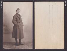 Postcard, RPPC, Soldier, Uniform Belgium, WWI, Unused picture