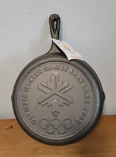 Rare Lodge Cast Iron Skillet Salt Lake City Olympic Winter Games 2002 w/Tag picture