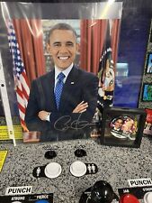 Barack Obama Signed Autographed 8x10 Photo & 2008 Campaign Campaign Pin Biden picture