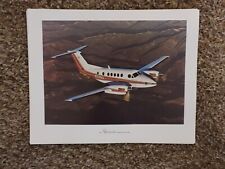 Vintage Beechcraft Super King Air 200 Picture Card collectible airplane aircraft picture