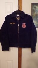 1970s FFA FUTURE FARMERS OF AMERICA BLUE CORDUORY JACKET W/PATCHES UNION STAR MO picture