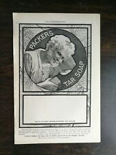 Vintage 1901 Packer's Tar Soap Full Page Original Ad picture