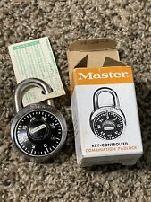 Vintage Master Lock Key Controlled Combination Padlock # 1525 NOS In Box picture