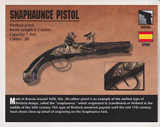 SNAPHAUNCE PISTOL Flintlock .58 Spain Gun Atlas Classic Firearms PHOTO CARD picture