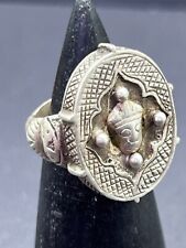 Beautiful Old Rare Unique Islamic Seljuk Treble Jewelry Pure Sliver Ring picture