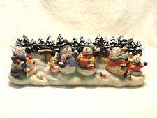 Vintage Snowman Family Figurine Christmas Holiday Mantle/Table Decor #1 picture
