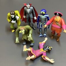 LOT 6 Scooby-Doo WOLFMAN  Skeleton Man DRACULA Action Figures Hanna-Barbers #5T1 picture