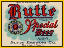 Butte Special Beer of Butte, Montana NEW Metal Sign: Large Size - 12 x 16