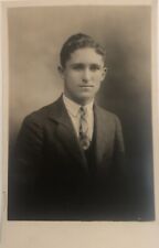 Antique Post Card RPPC Portrait Young Man VITAVA 1925-34, Unposted picture