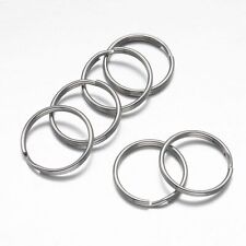 Stainless Steel Keyring-12/15/25/28/30MM For Keyholder Key Chain Ring Craft 50PC picture
