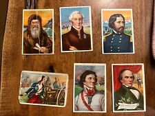 1911 American Tobacco Heroes of History - Lot of 6 Condition Fair/Poor picture