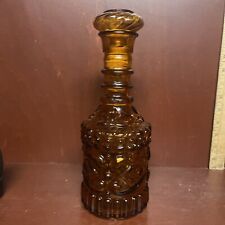 Vintage Jim Beam Amber Glass Decanter Liquor Bottle with Stopper KY DRB-230 picture