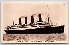 Ships~RMS Aquitania Ocean Liner Of The Cunard Line~RPPC Vintage Postcard picture