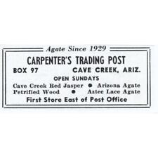 Carpenter's Trading Post Lapidary Cave Creek Arizona 1964 Magazine Ad AB6-S5 picture
