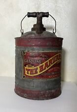 Vtg Metal Gas/oil Can  The Harvard For George Worthington Cleveland, Ohio 10” picture