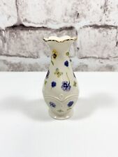 Lenox Vase Footed Floral Pattern Gold Trim picture
