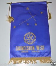 Vintage Tazmania Australia Launceston West International Rotary Club Banner Flag picture