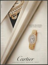 CARTIER , MONTRE BAIGNOIRE - 1992 Vintage Print Ad picture