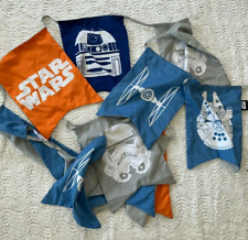Vintage LucasFilm LTD. Star Wars, Cloth flags hanging banner, R2-D2 picture