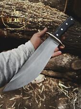Black pathfinder bowie knife with horn handle picture