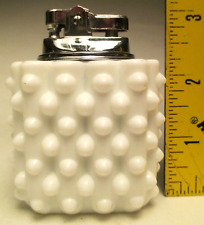 Vintage Fenton Hobnail White Milk Glass Cigarette Lighter #3692 picture