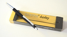 VINTAGE REXPEN DERBY BALLPOINT PEN , BLACK & SILVER , MADE IN CROATIA 1970s picture