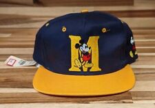 Vintage 90s Fresh Caps Mickey Mouse SnapBack Hat Disney Big M Logo picture