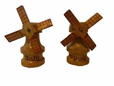 vintage windmill salt and pepper shakers picture
