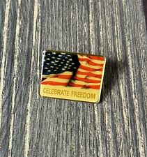 Vintage Celebrate America American Flag Pin 1 1/8” picture