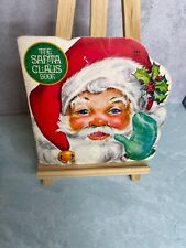 Vintage 1979 The Santa Claus shape book paperback Eileen Daly golden press picture