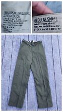 Military Korean War US ARMY M1951 WOOL FIELD TROUSERS PANTS OG-108 Small Regular picture