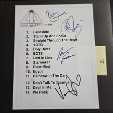 Last In Line Dio Autograph Signed - 2021 Set List - 2 picture