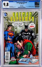 Batman/Superman #29 CGC 9.8 (Apr 2016, DC) Neal Adams Variant Cover, Robin app. picture