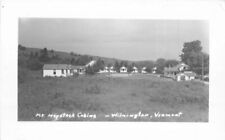 Wilmington Vermont Mt Haystack Cabins RPPC Photo Postcard roadside 21-14263 picture