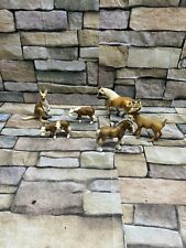 Lot Of 6 Schleich Figures Farmhouse Cows Horse Kangaroo Clean picture