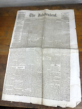 1867 INDEPENDENT New York Newspaper, ADS Florence Sewing Machines, Wheel Chairs picture