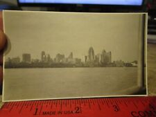 Old Rare PICTURE PHOTO Detroit Michigan Skyline Downtown Buildings MANY NOW GONE picture