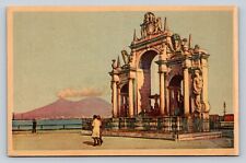 Fontana S. Lucia NAPLES Italy Vintage Postcard A19 picture