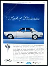 1966 Ford Zodiac Zephyr silver car photo UK vintage print ad picture