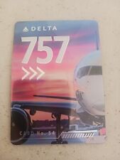 Delta Air Lines Card 54 Boeing 757-300 Pilot Card for Collector Trading picture