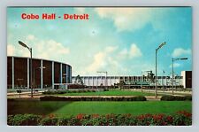 Cobo Hall And Arena Grounds Gardens, Detroit Michigan Vintage Souvenir Postcard picture