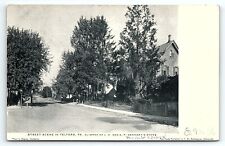 1908 TELFORD PA J.H. AND A.P. GERHART'S STORE STREET SCENE EARLY POSTCARD P3989 picture